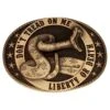 Montana Silversmiths Men's Liberty Or Death Heritage Buckle