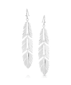 Montana Silversmiths Women's Freedom Feather Earrings