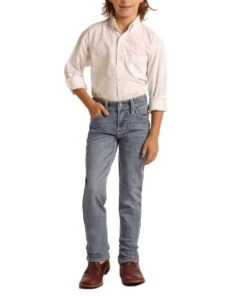 Rock & Roll Cowboy Boys' Revolver Straight Jean