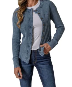 Kimes Ranch Women's Bella Cardigan -Cowpokes Onlines.com BELLA TOP BLUE