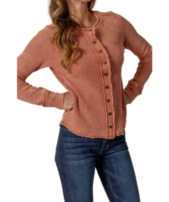 Kimes Ranch Women's Bella Cardigan -Cowpokes Onlines.com BELLA TOP rust b
