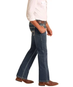 Rock & Roll Cowboy Men's Pistol Straight Jean -Cowpokes Onlines.com BM1PD06129 c