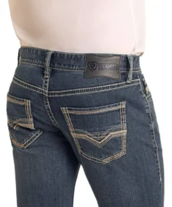 Rock & Roll Cowboy Men's Pistol Straight Jean -Cowpokes Onlines.com BM1PD06129 d