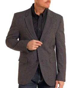 Rock & Roll Cowboy Men's Plaid Sport Coat