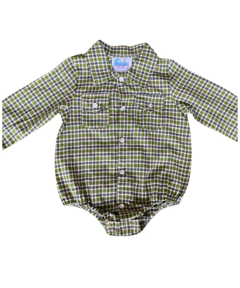 Shea Baby Infant/Toddler Plaid Shirt/Onesie 2 Shea Baby Infant/Toddler Plaid Shirt/Onesie - Image 2