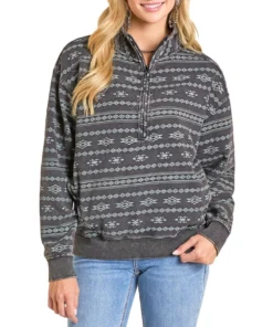 Rock & Roll Cowgirl Women's Aztec Pullover