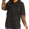 Rock & Roll Cowgirl Women's Aztec Shacket
