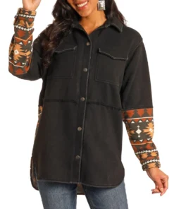 Rock & Roll Cowgirl Women's Aztec Shacket