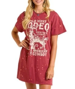 Rock & Roll Cowgirl Women's Rodeo Shirt Dress