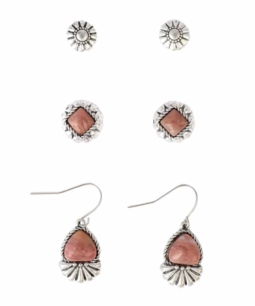 Cowgirl Confetti Women's Good Hearted Earring Set 1 Cowgirl Confetti Women's Good Hearted Earring Set