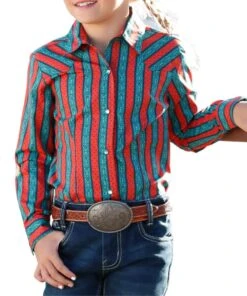 Cruel Girl Girls' Western Snap Shirt