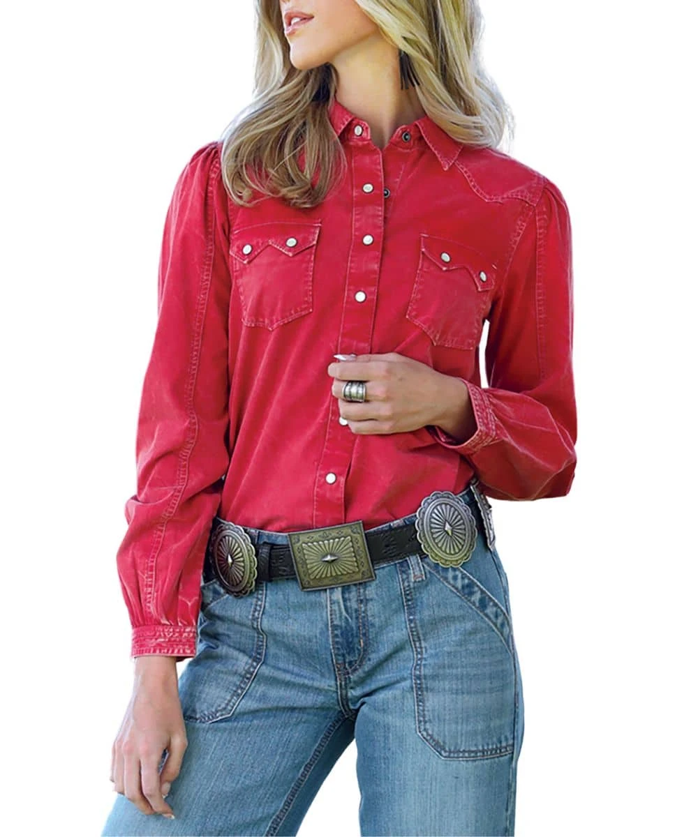 Cruel Girl Women's Western Snap Shirt 1 Cruel Girl Women's Western Snap Shirt