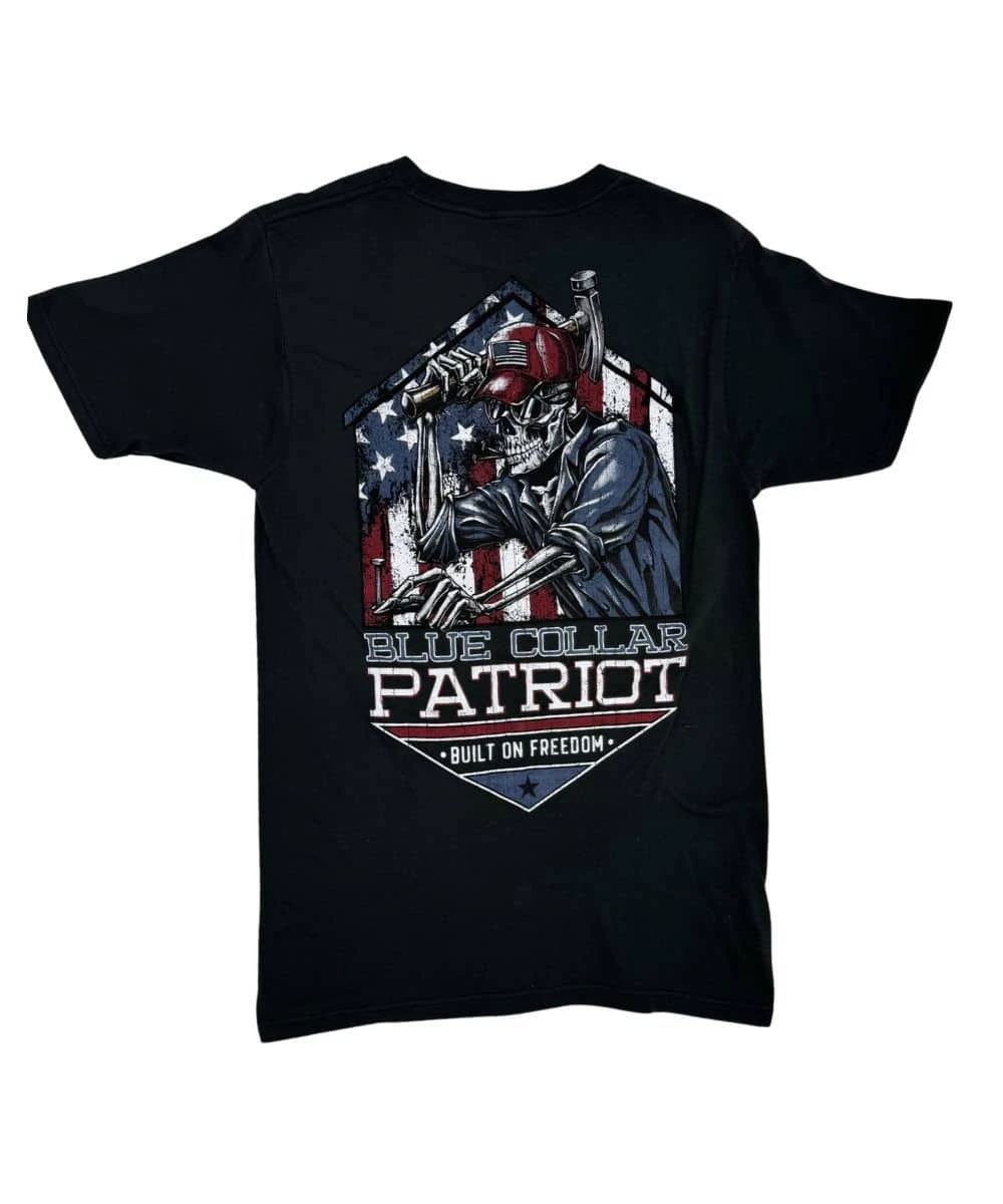Howitzer Men's Blue Collar Patriot Tee 1 Howitzer Men's Blue Collar Patriot Tee