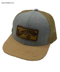 Brandin' Iron Cowpokes Patch Cap -Cowpokes Onlines.com CWWPATCH TAN 2A