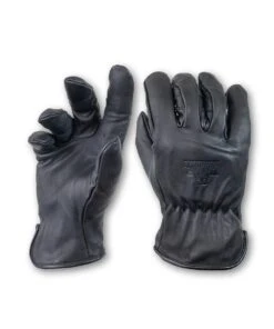 Bear Knuckles Water Resistant Black Cowhide Driver Gloves