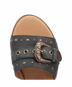 Dingo Women's Lariat Sandal -Cowpokes Onlines.com DI2268 BK c