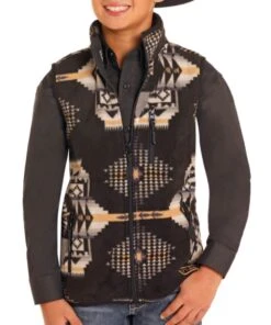 Panhandle Boys' Powder River Aztec Vest