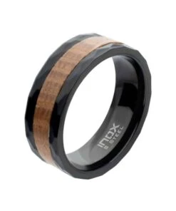 Inox Men's Whiskey Barrel Ring