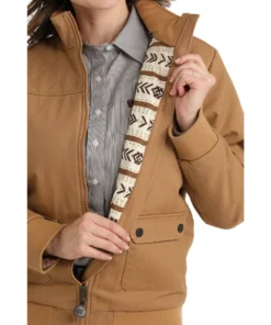 Cinch Women's Barn Bomber Coat -Cowpokes Onlines.com MAJ9901001 c