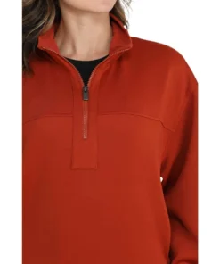 Cinch Women's 1/4 Zip Pullover -Cowpokes Onlines.com MAK7907002 c