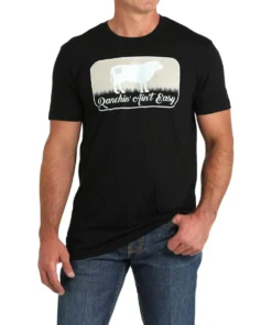 Cinch Men's Ranchin' Ain't Easy Tee