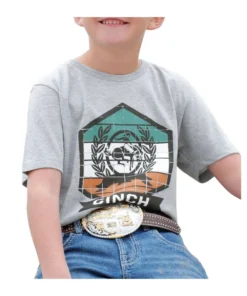 Cinch Boys' Logo Tee