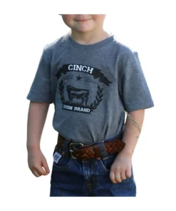 Cinch Toddler Boys' Denim Brand Tee