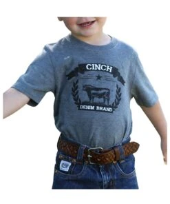 Cinch Infant Boys' Denim Brand Tee