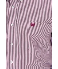 Cinch Men's Striped Tencel Button Down Shirt -Cowpokes Onlines.com MTW1104730 c
