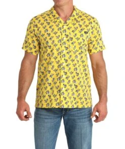 Cinch Men's Wonky Donkey Camp Shirt