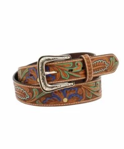 M&F Men's Nocona Floral Belt