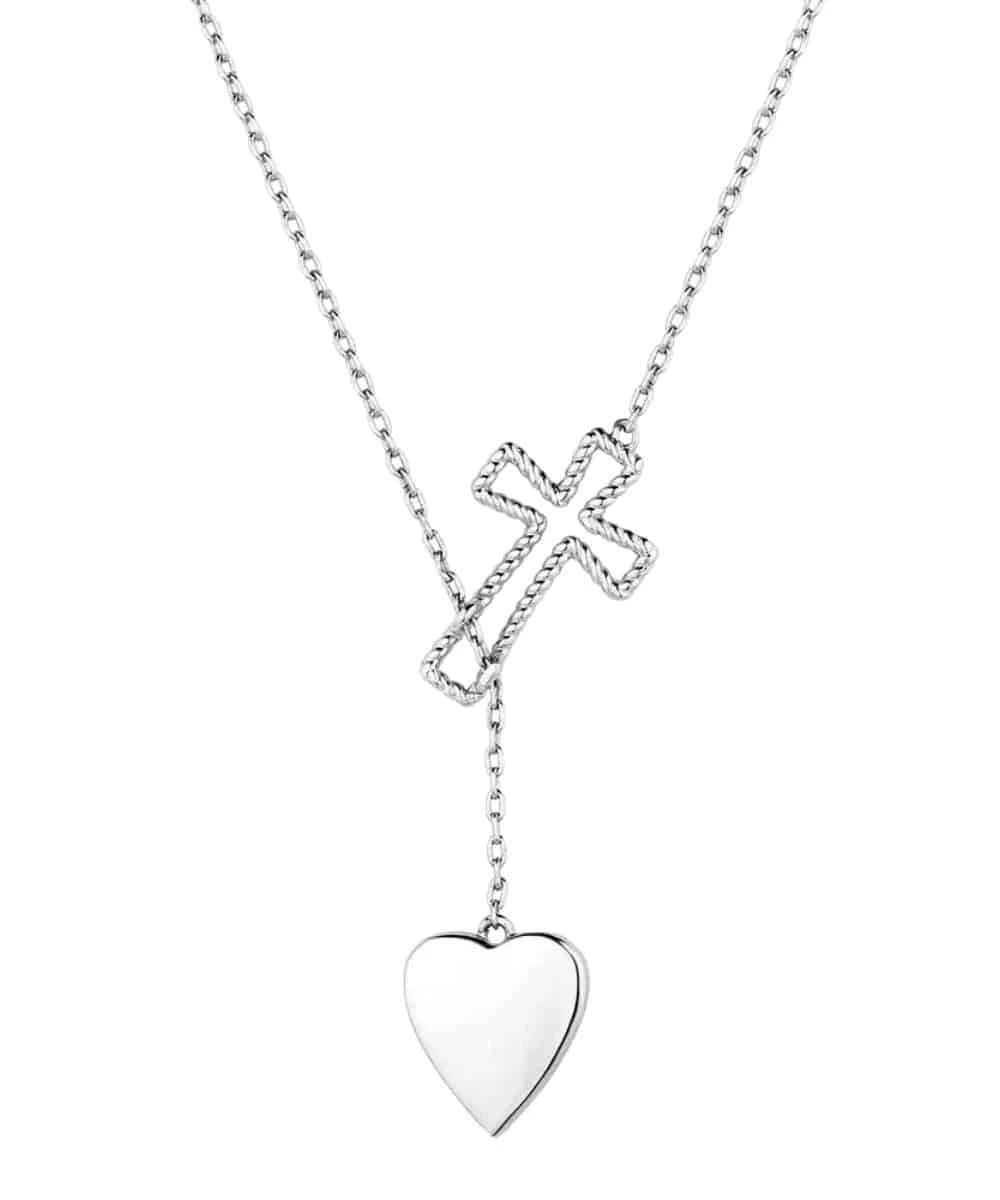 Montana Silversmiths Women's Anchored In Love & Faith Necklace 2 Montana Silversmiths Women's Anchored In Love & Faith Necklace - Image 2