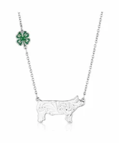 Montana Silversmiths Women's 4-H Pig Showman Necklace