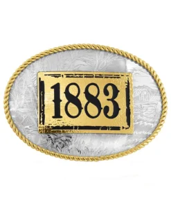 Montana Silversmiths Men's 1883 Scene Buckle