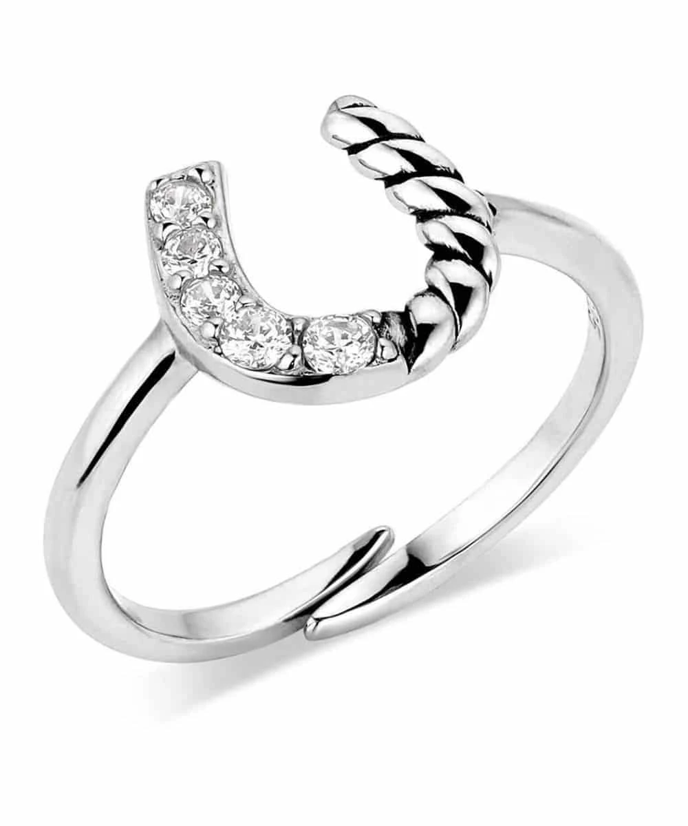 Montana Silversmiths Women's Roping Luck Ring 1 Montana Silversmiths Women's Roping Luck Ring