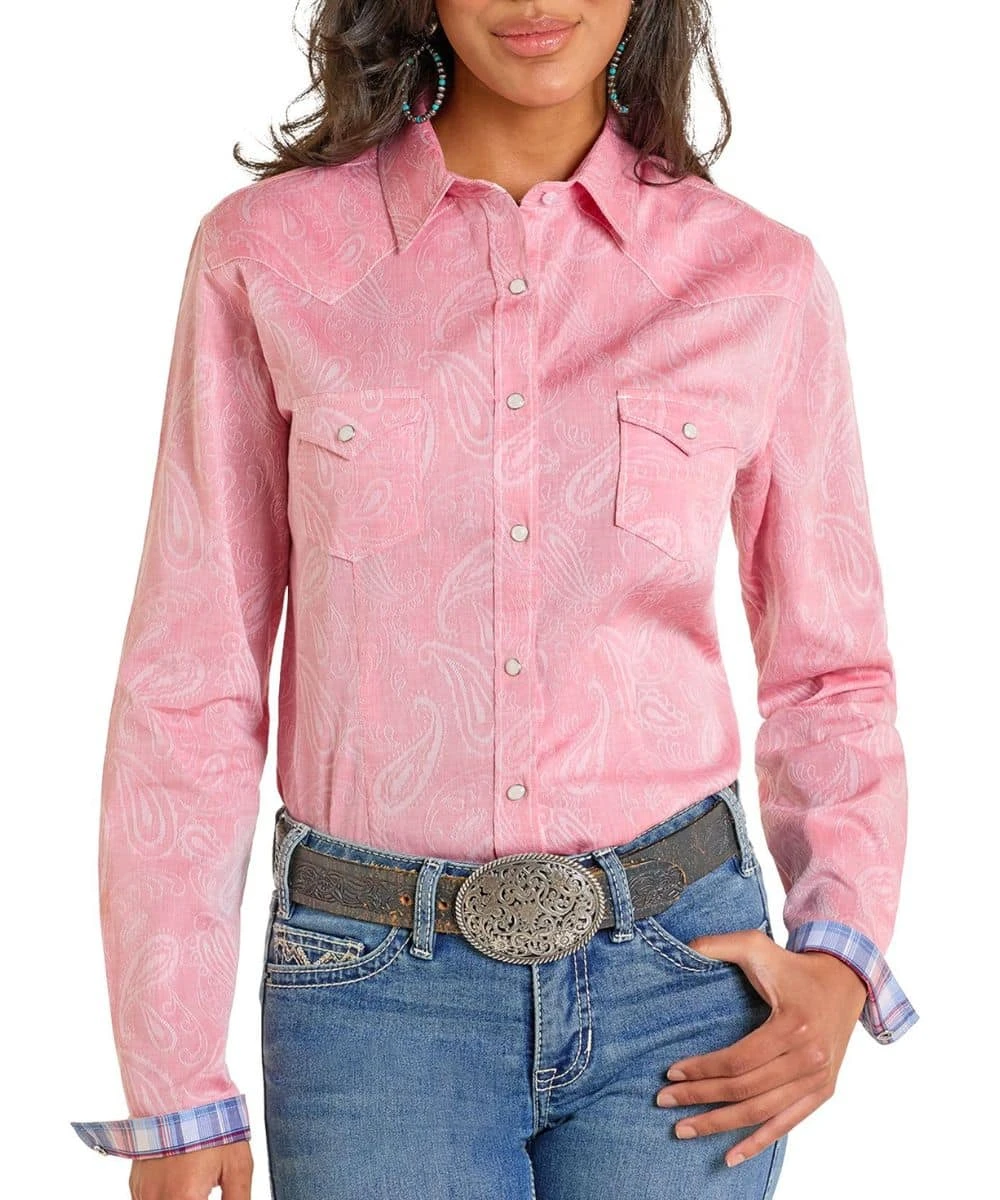 Panhandle Slim Women's Rough Stock Paisley Snap Shirt 1 Panhandle Slim Women's Rough Stock Paisley Snap Shirt