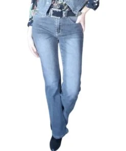 Turquoise Haven Women's Flare Jean