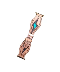 Western Linens Tooled Apple Watch Band