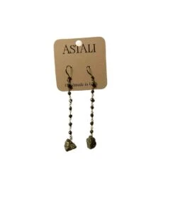 Astali Women's Pyrite Dangle Earrings