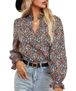 Miss Sparkling Women's Floral Blouse
