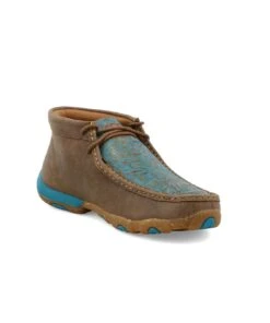Twisted X Women's Tooled Turquoise Chukka Driving Moc