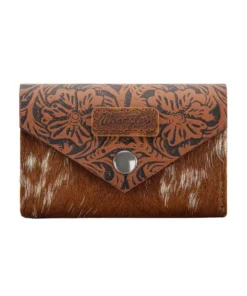 Montana West Women's Wrangler Cowhide Card Wallet