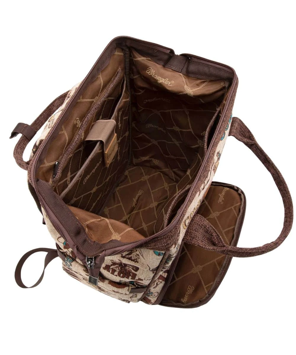 Montana West Women's Wrangler Retro Cowboy Backpack 3 Montana West Women's Wrangler Retro Cowboy Backpack - Image 3