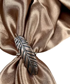 Rodeo Drive Copper Feather Concho Wild Rag Slide