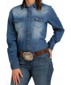 Cinch Women's Denim Snap Shirt