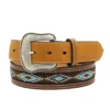 M&F Western Men's Nocona Aztec Beaded Belt