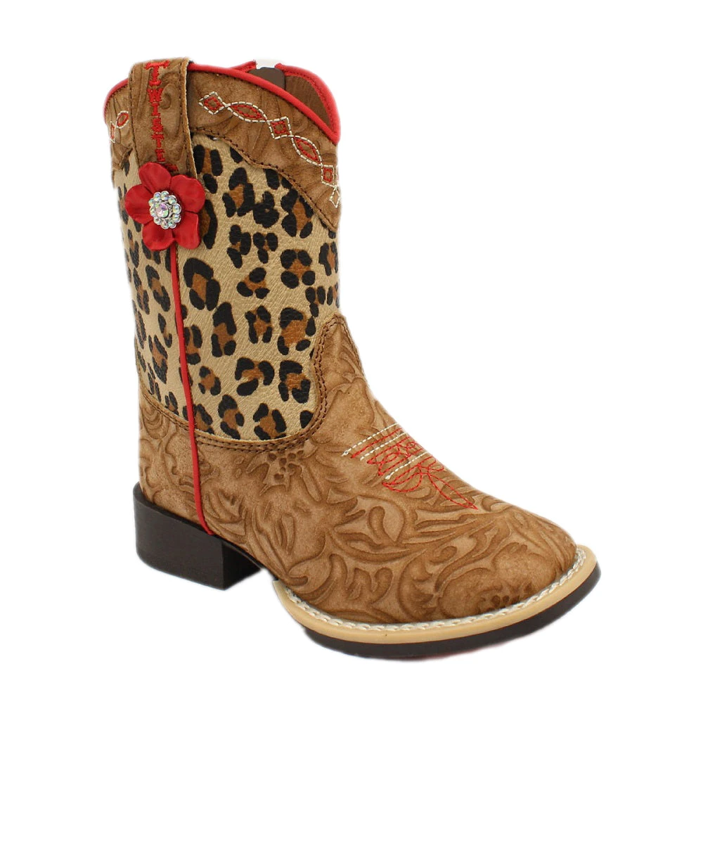 M&F Western Toddler Twister Avery Leopard Print Boot 1 M&F Western Toddler Twister Avery Leopard Print Boot