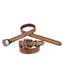 Rafter T Ranch Women's Tooled Sunflower Belt