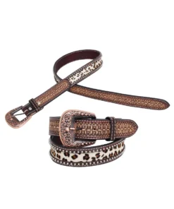 Rafter T Ranch Women's Leopard Hair On Belt