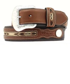 M&F Western Men's Nocona Aztec Ribbon Belt